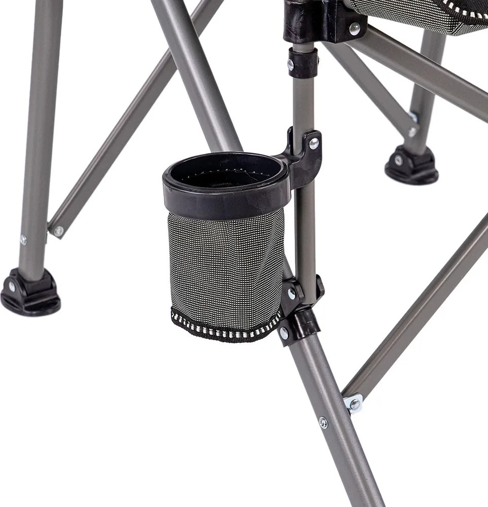 Leziter Fotoliu confort cu suport pentru pahare gri