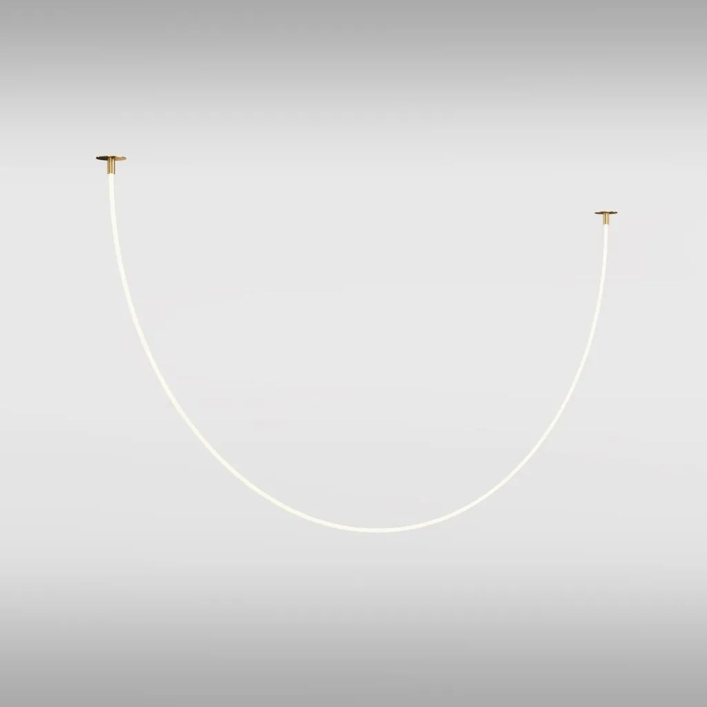 Lustra LED incastrabila tavan fals design modern Tau auriu