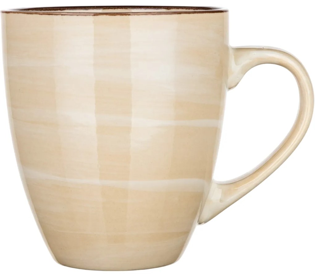 Set de 6 căni din ceramică Banquet PALAS , 400 ml,crem,