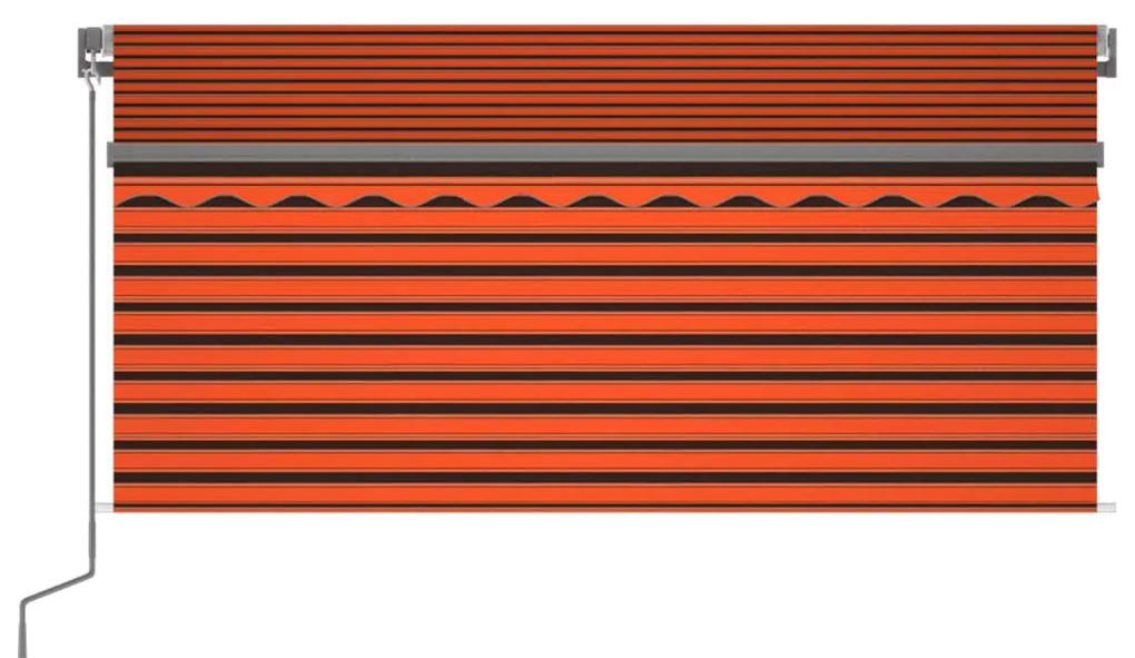 Copertina retractabila manual storLED portocaliumaro 3x2,5 m portocaliu si maro, 3 x 2.5 m
