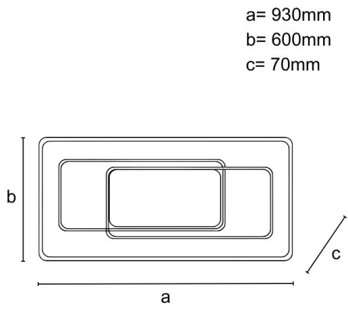 Plafonieră LED reglabilă 220W/230V 3000-6500K + telecomandă