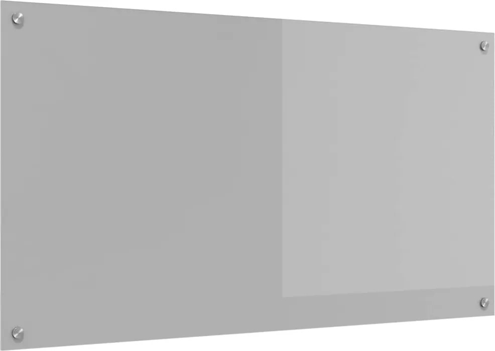vidaXL Panou de bucătărie Gri deschis 110 x 60 cm sticlă securizată