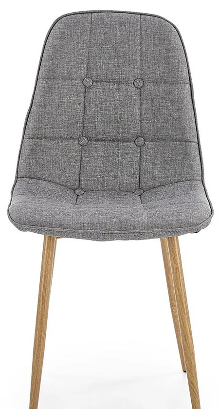 Scaun tapitat k-316 gri - stejar miere 44 x 56 x 87 x 48 cm