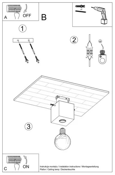 Plafonieră ABEL 1xE27/60W/230V lemn