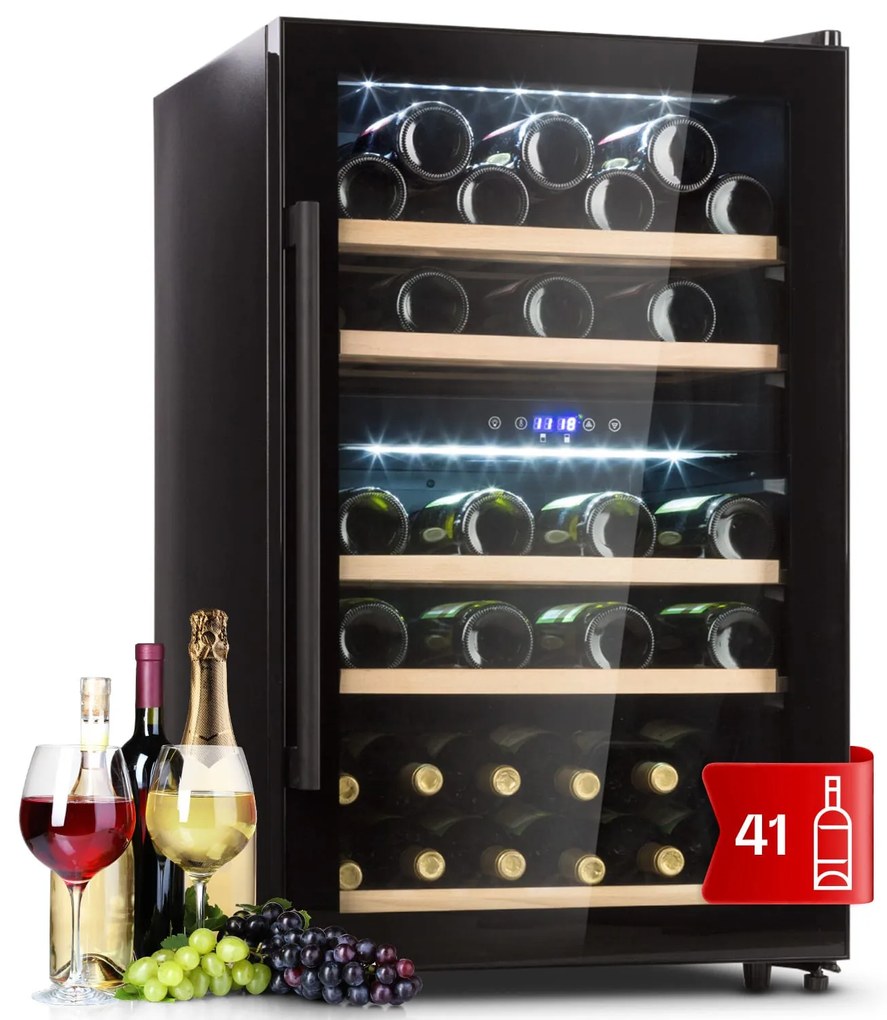 Barossa 40D, răcitor de vinuri, 2 zone, 135 l, 41 de sticle, ușă de sticlă, tactil