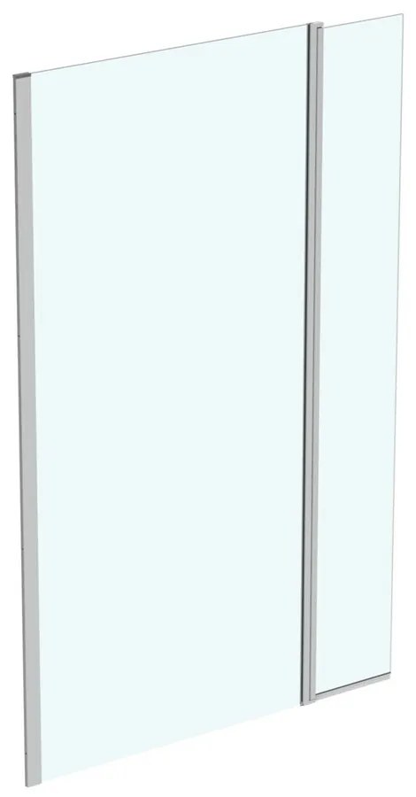 Paravan de dus tip Walk-in Ideal Standard i.life cu parte pivotanta 130x200 cm profil argintiu