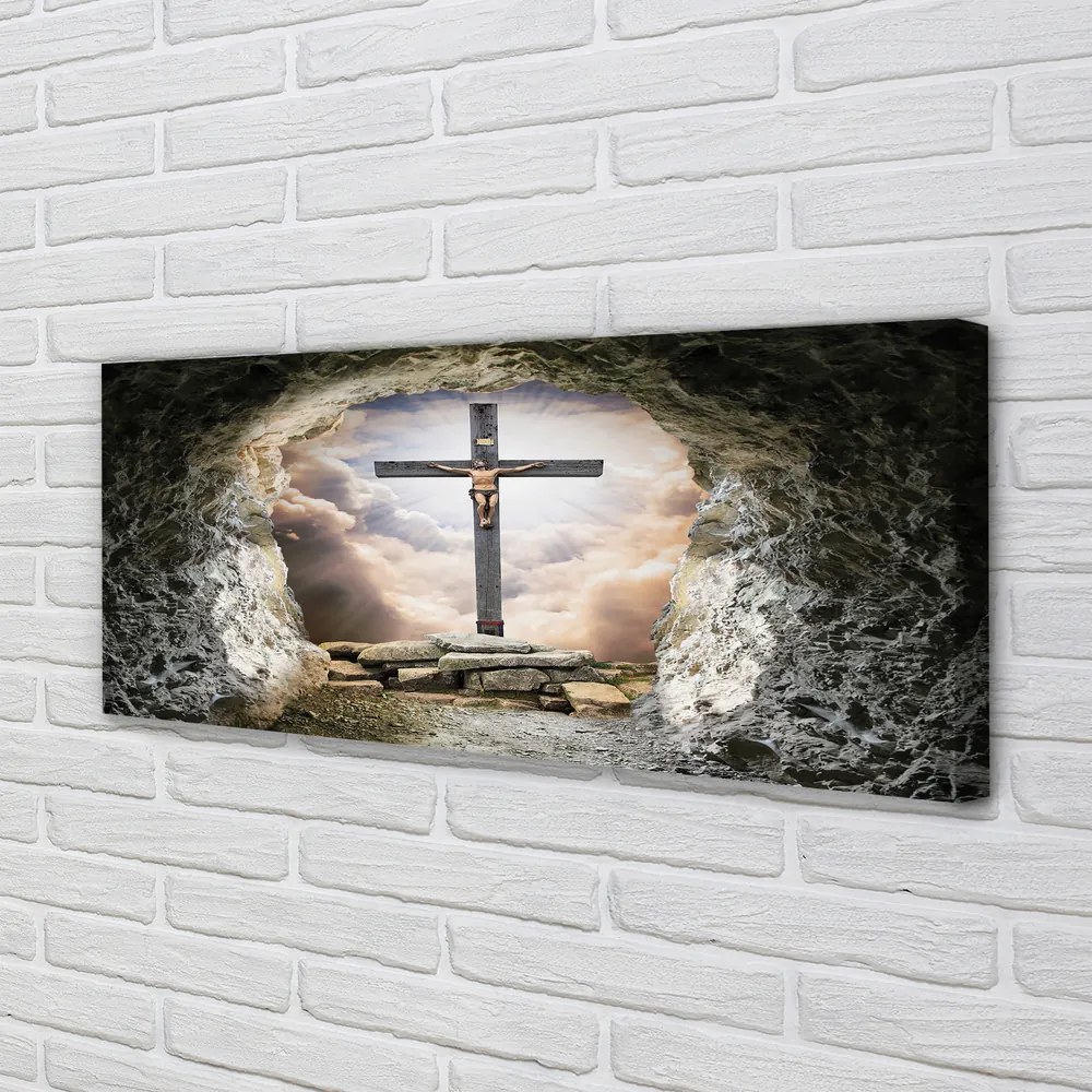 Tablouri canvas Cave lumina Isus eco
