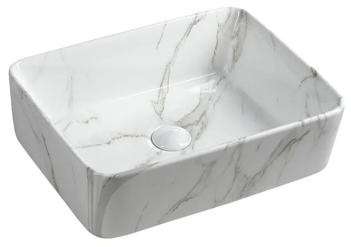 Chiuvetă albă din ceramică 47,5x37,5 cm Dalma – Sapho