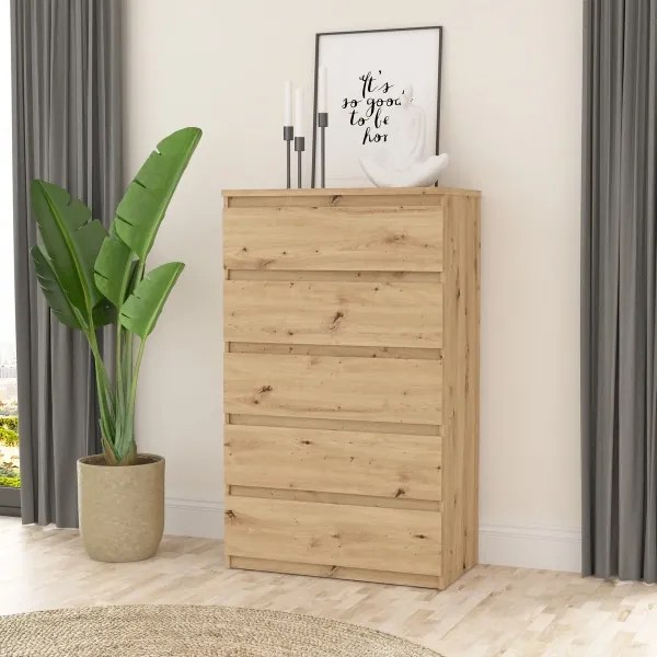 Comodă MAO cu sertare, stejar artisan