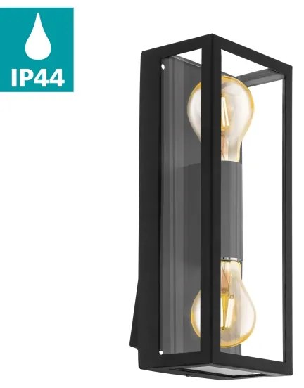 Eglo 98273 - Aplică perete exterior ALAMONTE 2xE27/60W/230V IP44
