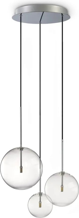 Lustra suspendata design modern EQUINOXE SP3 CROMO