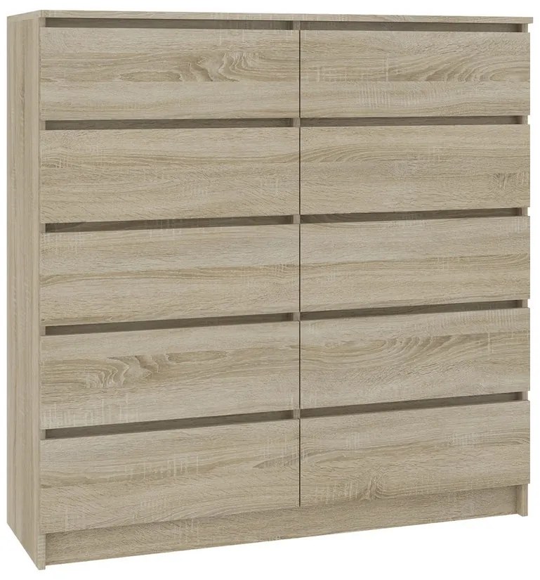 Supermobel Comoda AREVA K140 10SZ, 138x121x40, sonoma