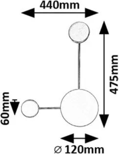 Aplica LED de perete moderna Amadeo aurie