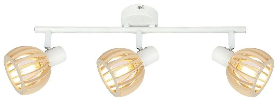 Plafonieră albă-în culoare naturală ø 10 cm Atarri – Candellux Lighting