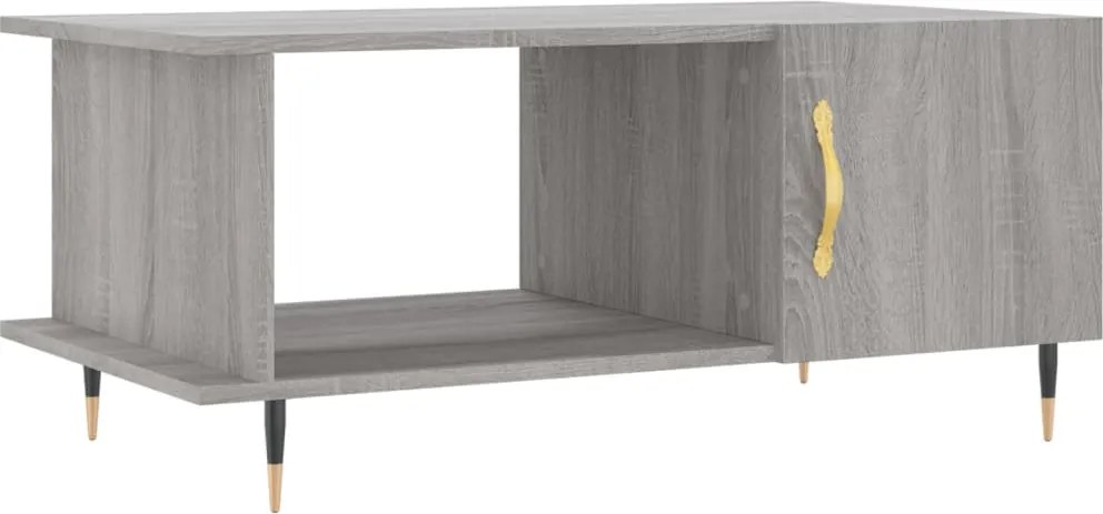 vidaXL Măsuță de cafea, gri sonoma, 90x50x40 cm, lemn prelucrat