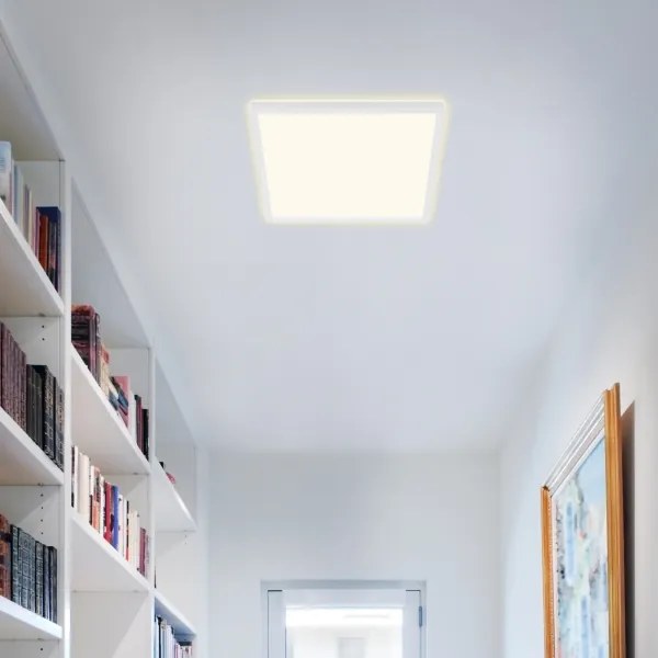 Plafonieră LED dimabilă 7081-016 SLIM LED/18W/230V Briloner + telecomandă