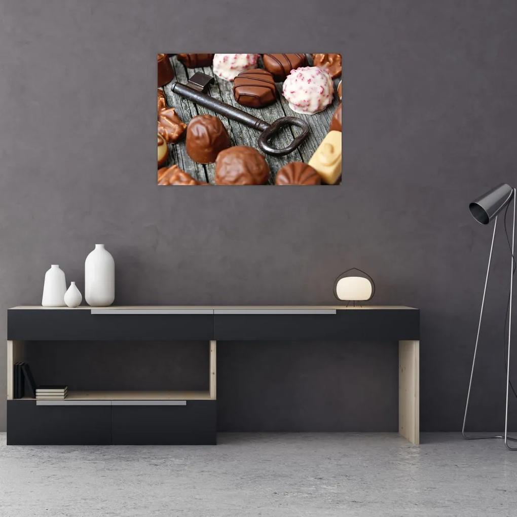 Tablou cu ciocolată și chei (70x50 cm), în 40 de alte dimensiuni noi