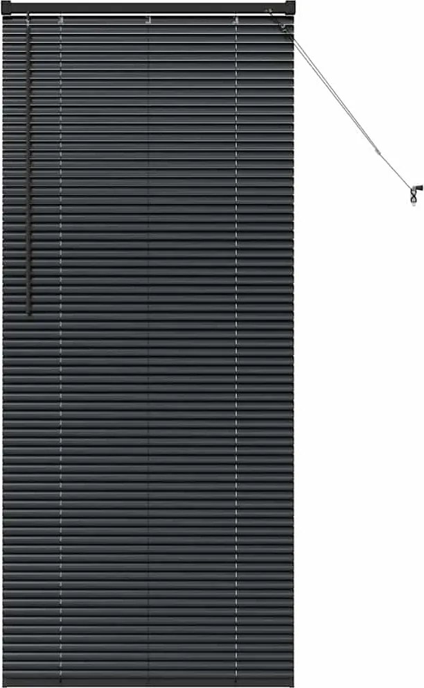 vidaXL Jaluzele venetiene Manual Negru 175 x 70 cm Aluminiu