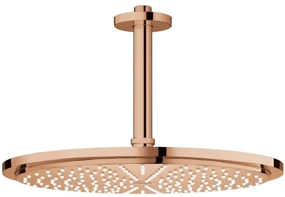 Palarie dus fix Grohe Rainshower Cosmopolitan 310, O31 cm cu brat, montaj pe tavan, cupru (warm sunset)
