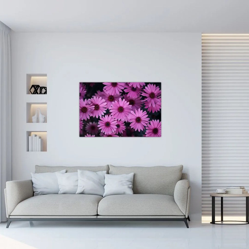Tablou cu florile roz (90x60 cm)