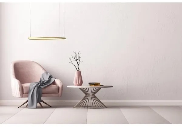 Lustră LED pe cablu dimabilă HALO LED/46W/230V d. 60 cm auriu Azzardo AZ4970