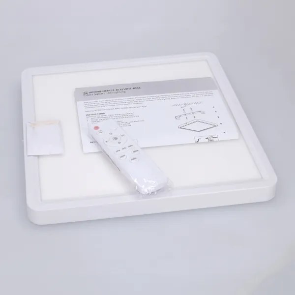 BRILAGI - Plafonieră LED reglabilă ESTELA SQUARE, 36 W, 230 V, 31 x 31 cm, alb + telecomandă