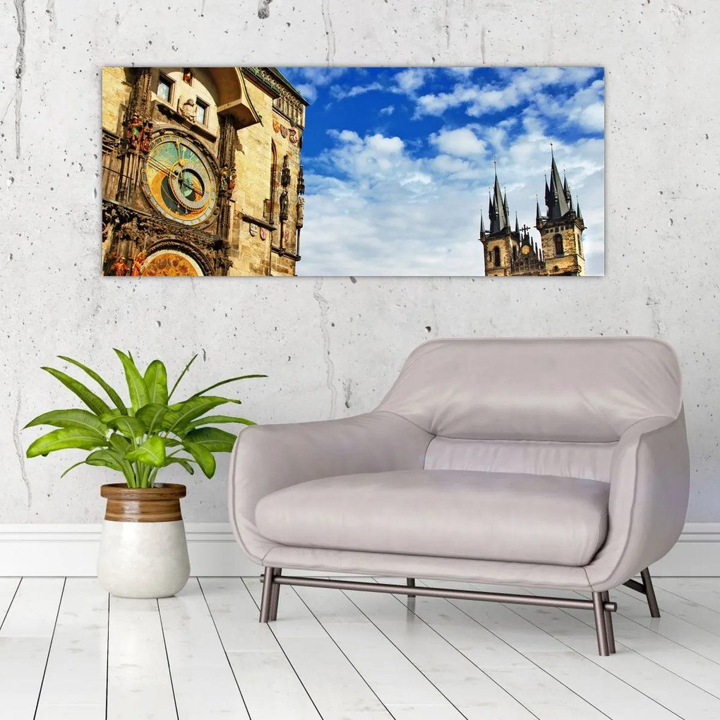 Tablou - Ceasul astronomic din Praga (120x50 cm)