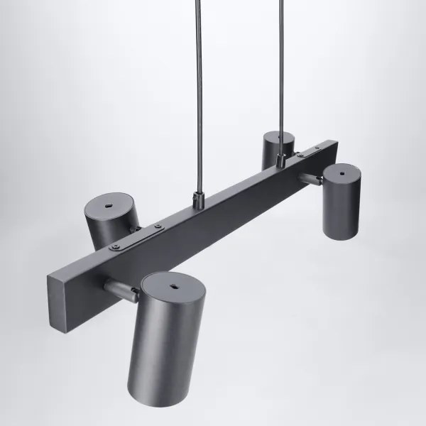 Brilagi - Lustru LED RGBW dimmabil suspendat pe cablu SELE 4xGU10/6,5W/230V negru