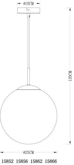 Globo 15856 - Lustră pe cablu VARUS 1xE27/40W/230V