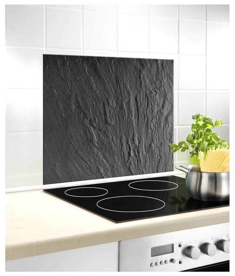 Protecție din sticlă pentru peretele din spatele aragazului Wenko Slate, 60 x 50 cm