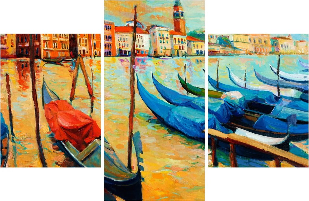 Tablou - Port în Veneția (90x60 cm)
