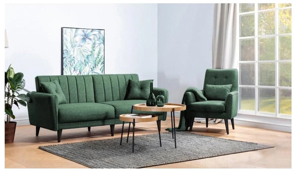 Set canapea fotoliu Aquamarine (Verde). 1101487