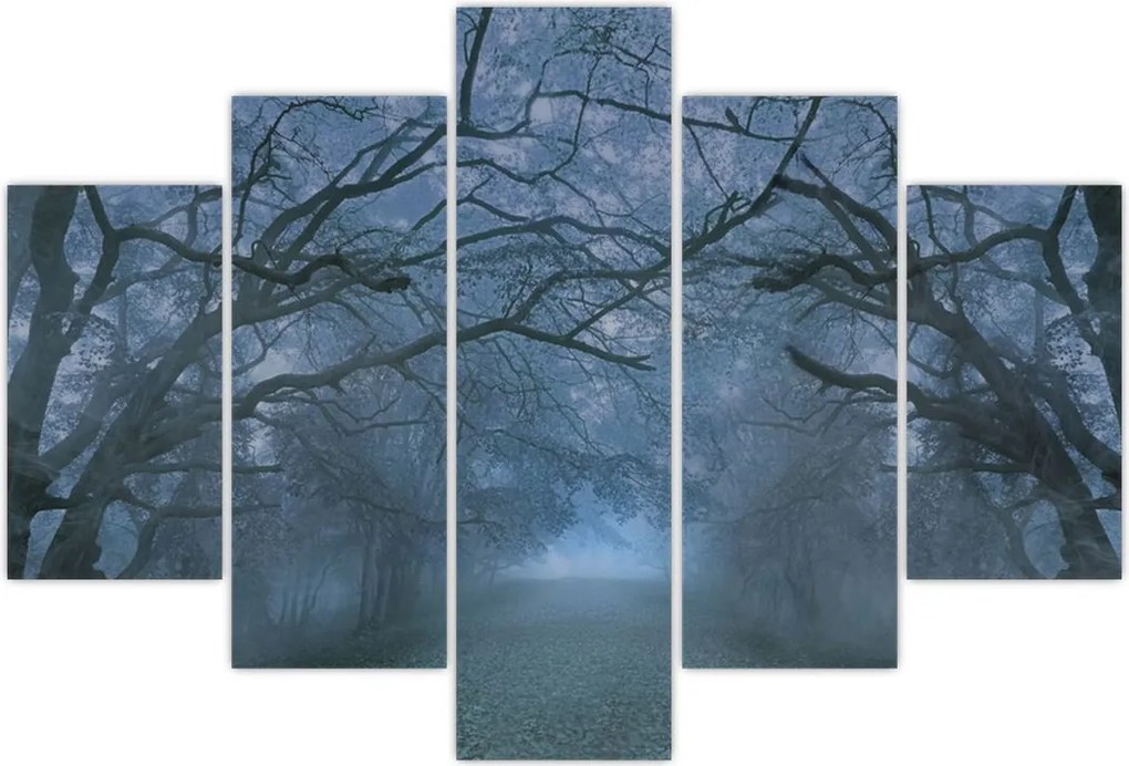 Tablou - Pădurea în ceață (150x105 cm)