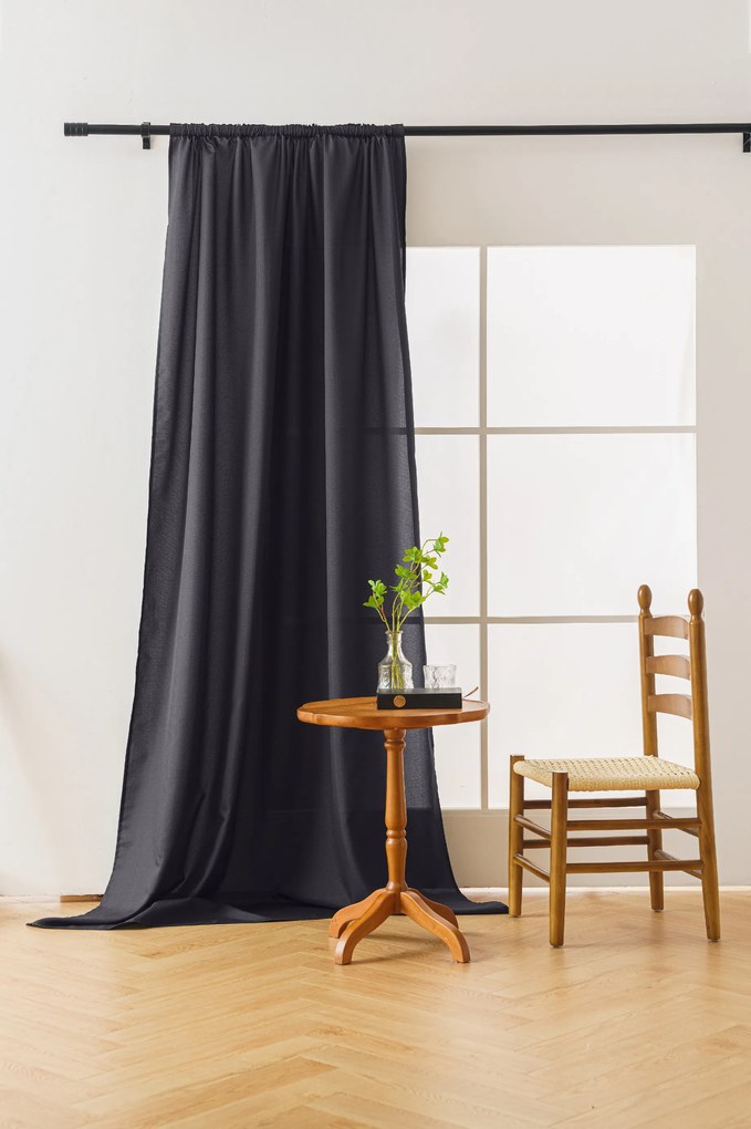 Perdea gri inchis OXFORD 140x270 cm Agatat: Rejansa