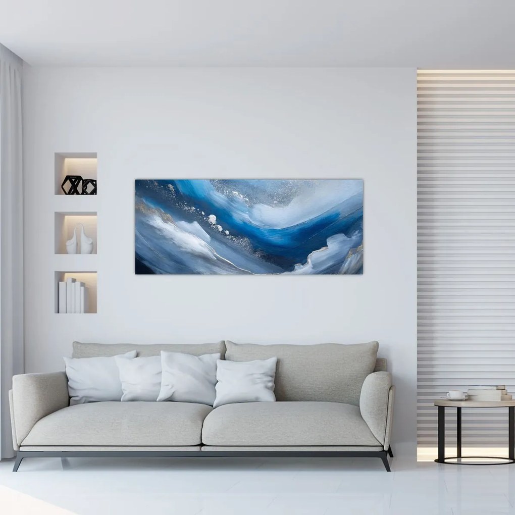 Tablou - Abstractizarea oceanului (120x50 cm)