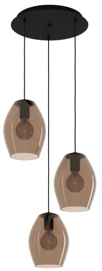 Lustră pe cablu Eglo 390161 ESTANYS 3xE27/40W/230V maro