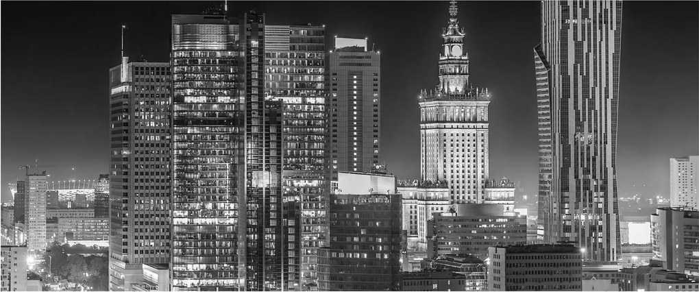 Tablou - Alb și negru New York (120x50 cm)