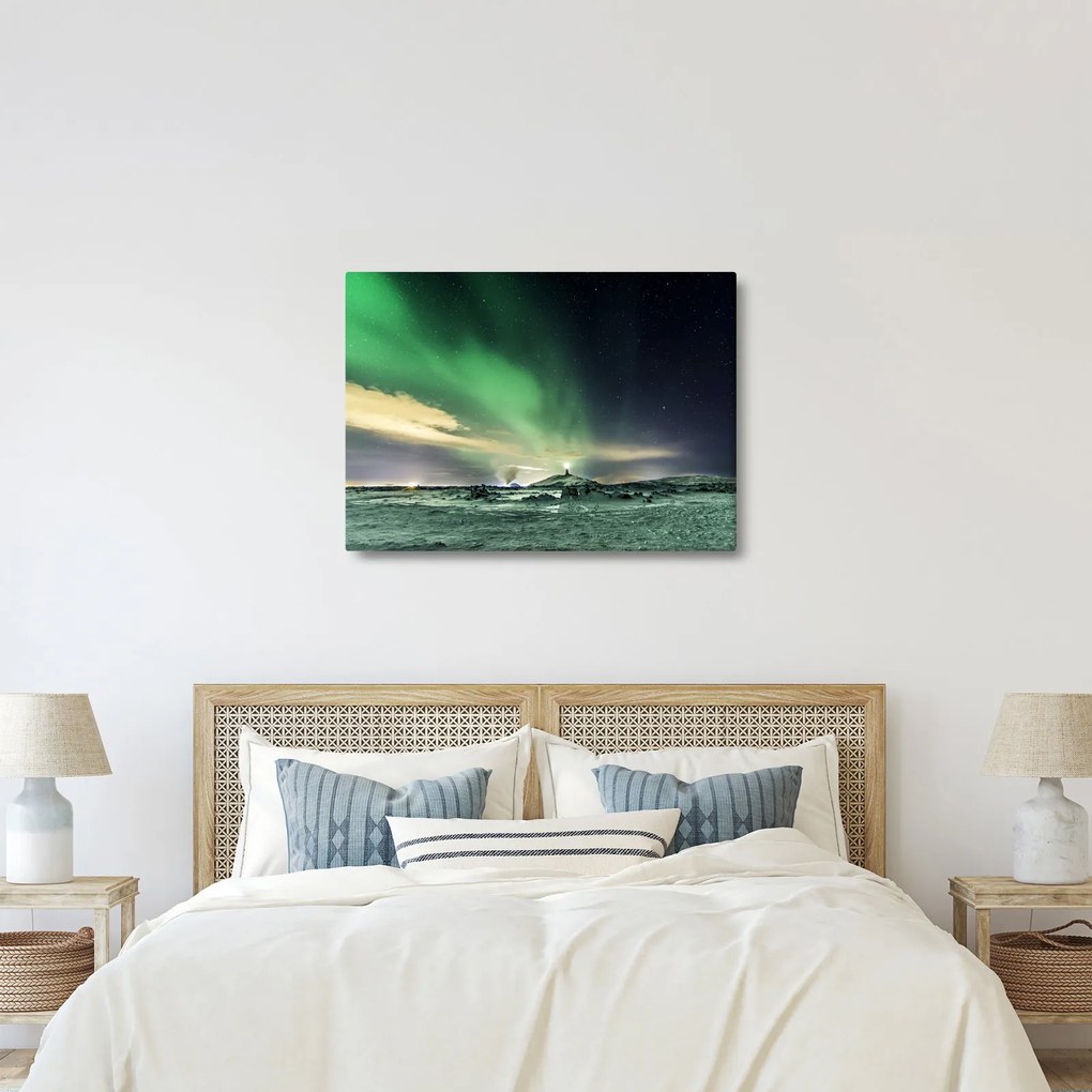 Tablou cu Aurora Borealis (70x50 cm)