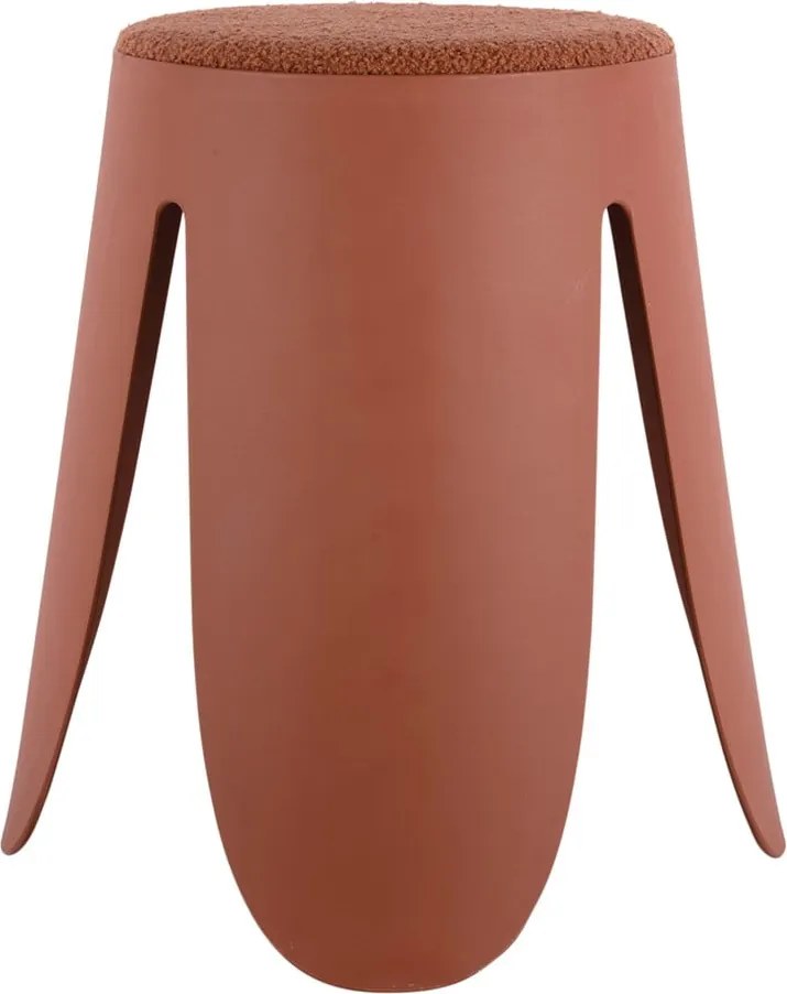 Scaun roșu deschis din plastic Savor – Leitmotiv