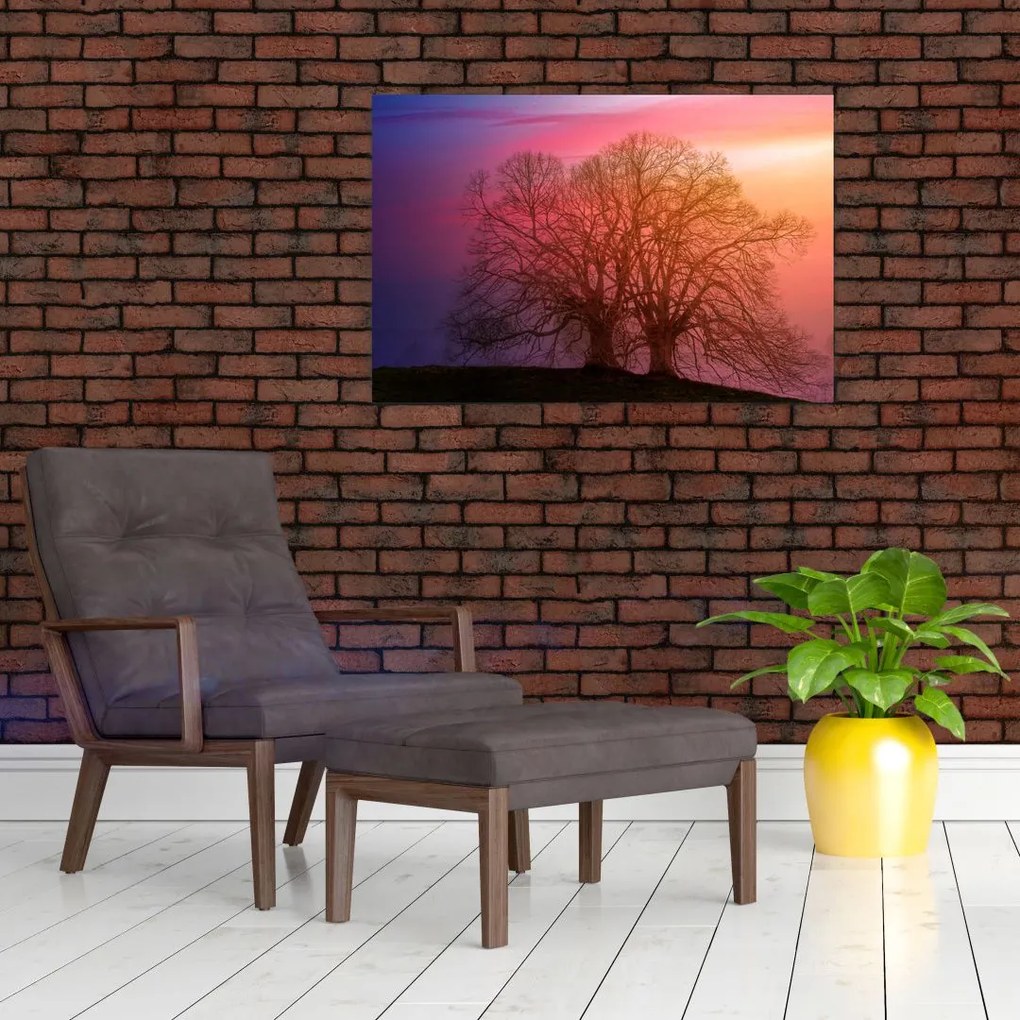 Tabloul pomilor în ceață (90x60 cm)