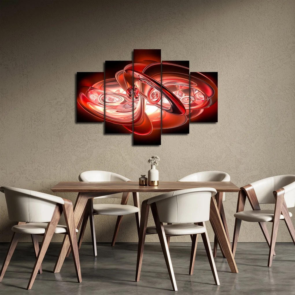 Tabloul - forme roșii (150x105 cm)