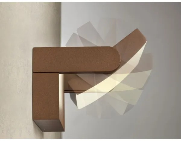 Redo 90585 - Aplica LED de perete pentru exterior FLIP, 20W, 230V, 3000K, IP54, maro