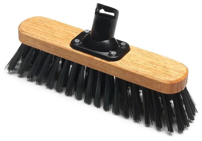 Cap pentru mătură cu fibre moi din plastic reciclat Addis Varnished, 27,5 cm