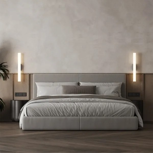 Lampă LED pentru oglindă de baie LINEA, 8W, 230V, 3000/4000/6000K, IP44, 45 cm, negru