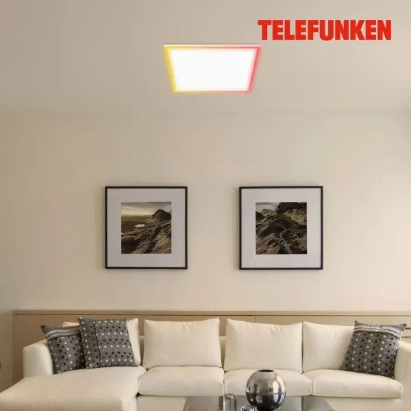 Plafonieră LED RGBW dimabilă Telefunken 321206TF LED/18W/230V 3000-6500K + telecomandă