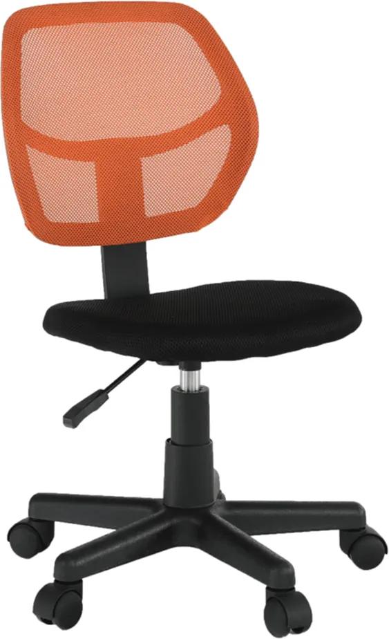 Scaun rotativ, portocaliu / negru, MESH