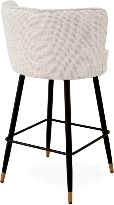 Scaun de bar pivotant design LUX Grenada Counter, Lyssa off-white