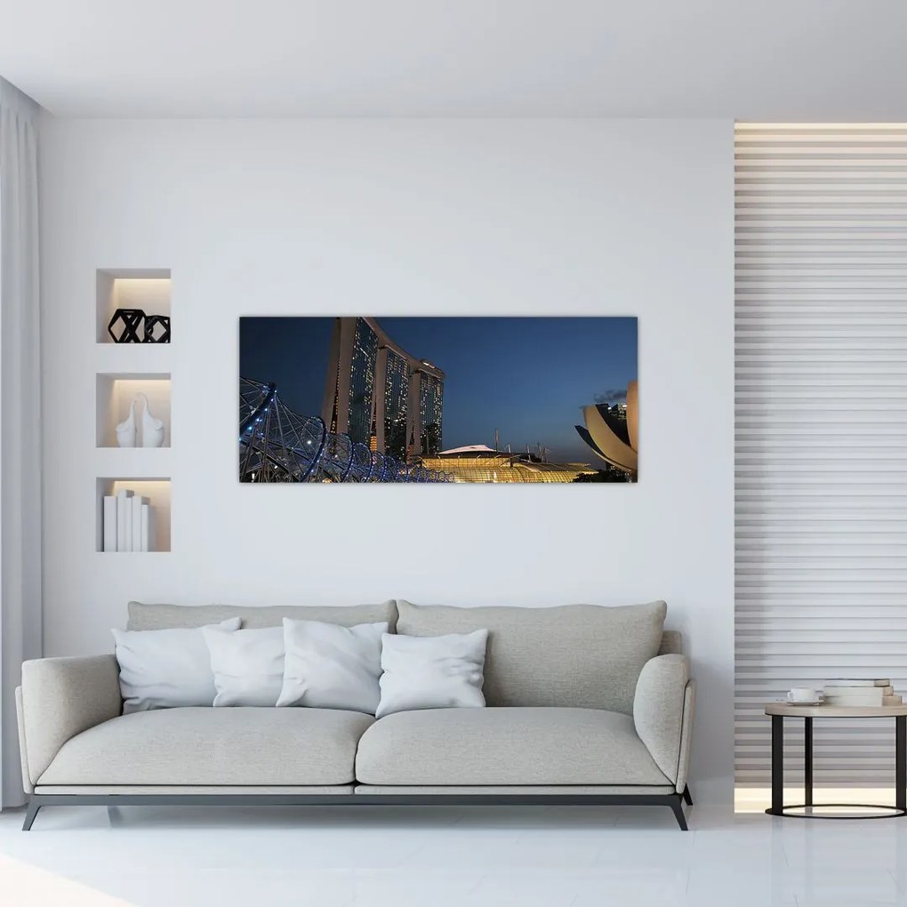 Tablou cu metropolă modernă (120x50 cm), în 40 de alte dimensiuni noi