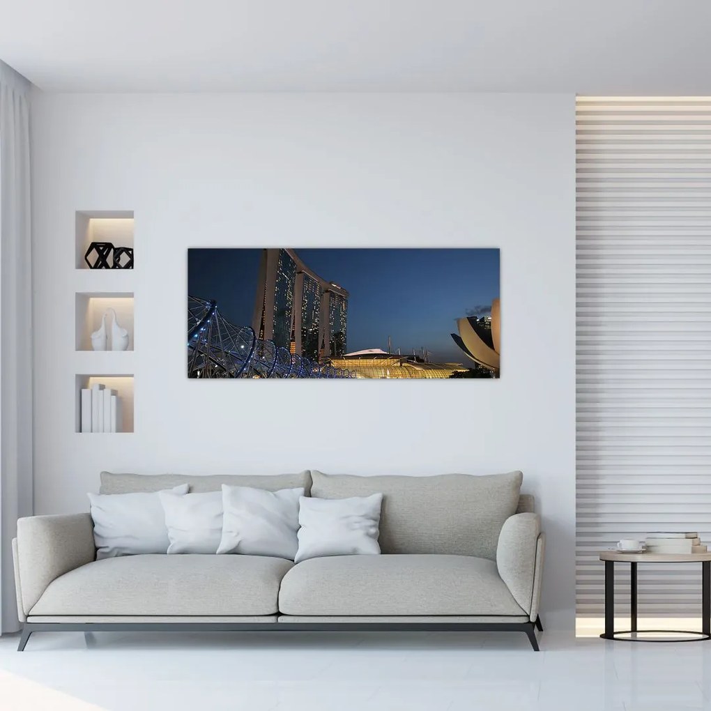 Tablou cu metropolă modernă (120x50 cm)