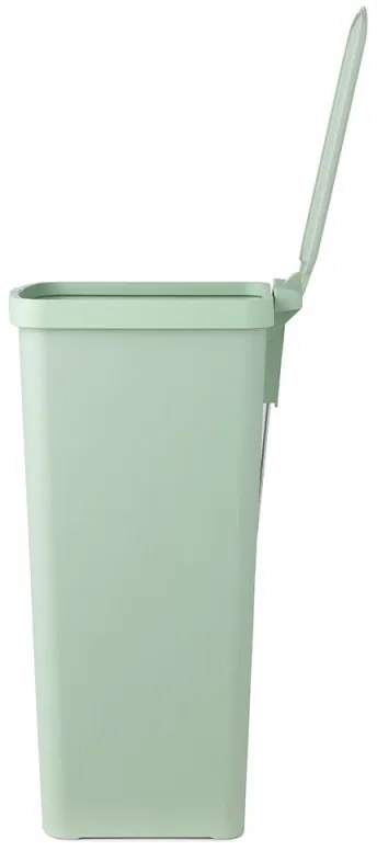 Coș cu pedală Brabantia StepUp 1005558, 40 L, Materiale ecologice, Deschidere mare, Verde deschis